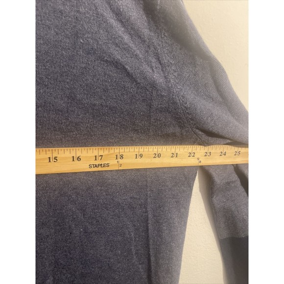 Travis Mathew Mens Sweater Cashmere Blend 2 Tone Blue Gray Long Sleeve Size L - Picture 6 of 7